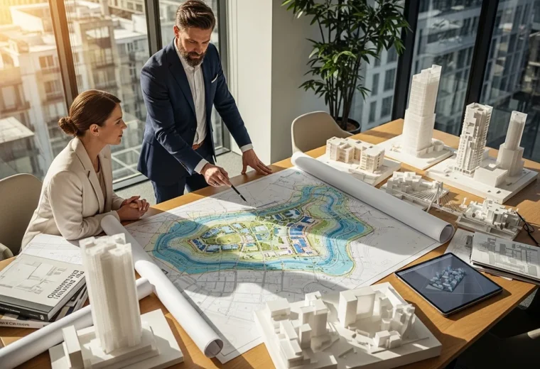 architecte plan site projet