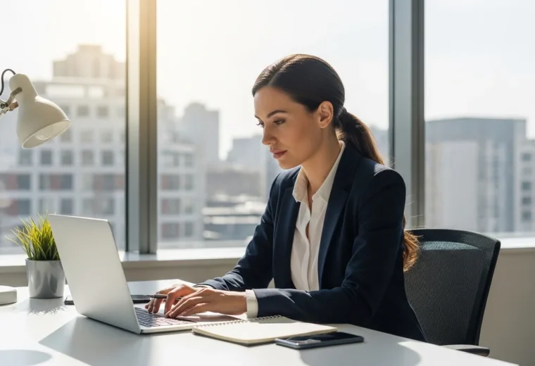 femme productivite bureau