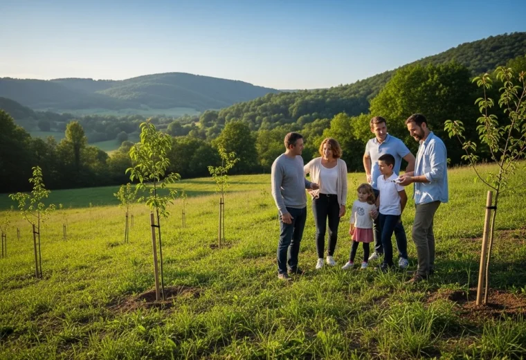 paysage rural reforestation
