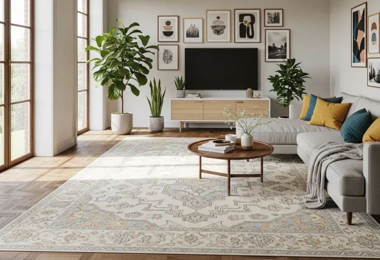 salon decore tapis