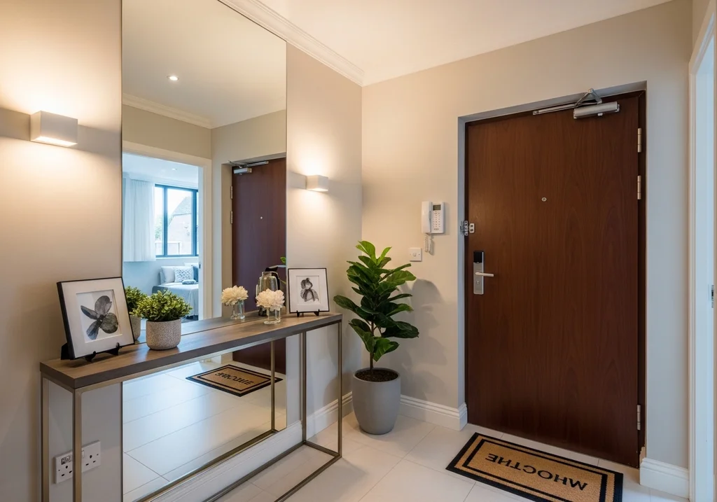 entrée moderne miroir